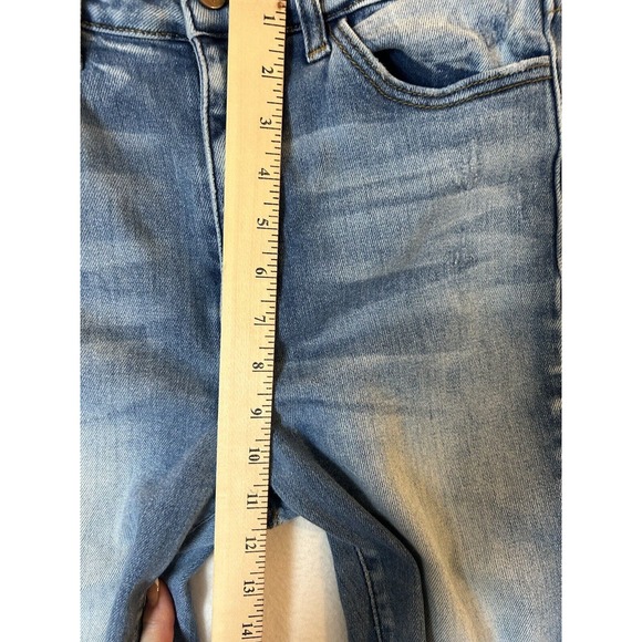 Kancan Signature HighRise Ankle Jeans 28 Blue Distressed Buckle Exclusive - Picture 5 of 9